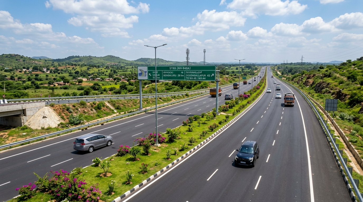 Bengaluru Satellite Town Ring Road STRR NH-948A Infrastructure
