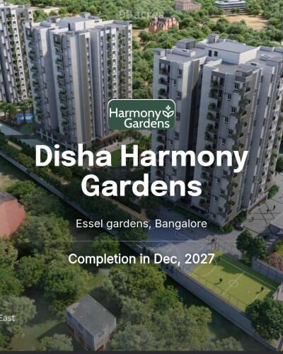 Disha Harmony Gardens Hennur Road 3.25 Acres Master Plan and High-Rise Elevation
