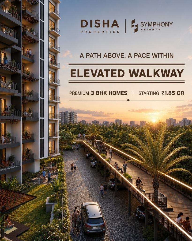 Disha Symphony Heights Elevated Walkway and High-Rise Architecture