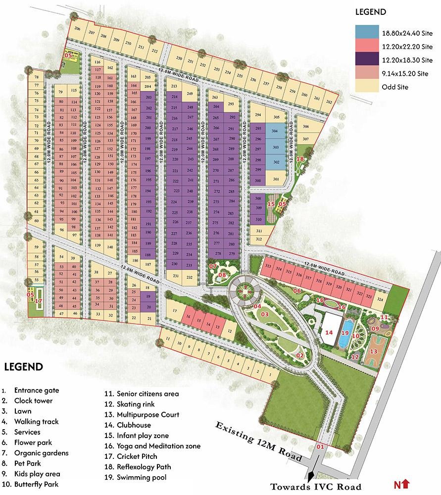 Prestige Greenbrook Plots Master Plan Preview