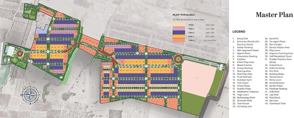 Prestige Marigold Phase 2 Plots Master Plan Preview